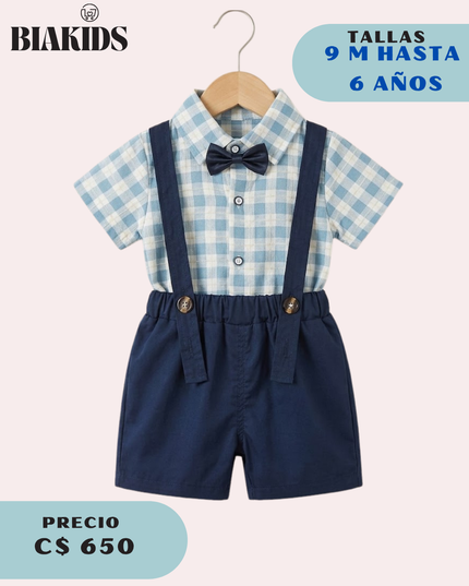 Conjunto Formal Tirantes Azul