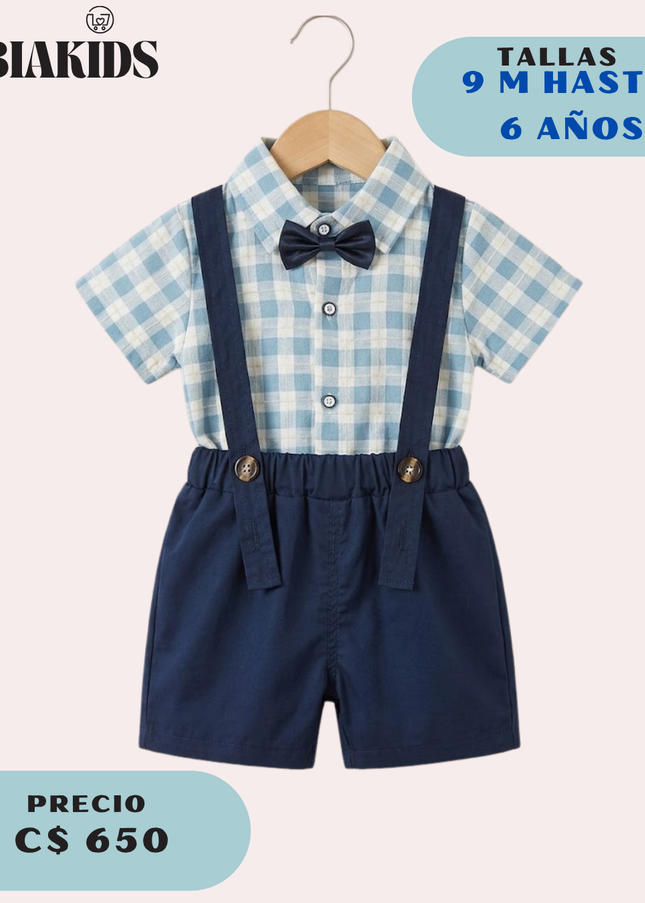 Conjunto Formal Tirantes Azul