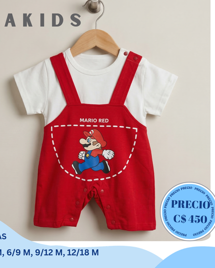 Mameluco Rojo/ Mario Bross