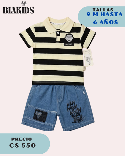Conjunto Rayas Mickey