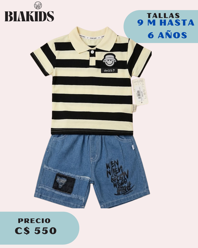 Conjunto Rayas Mickey