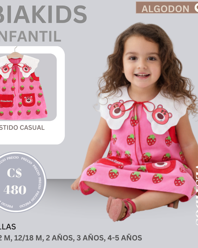 Vestido tematico Teddy Red