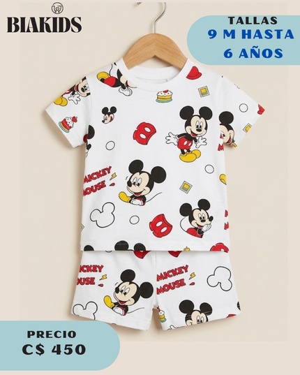 Camiseta Mickey Blanca