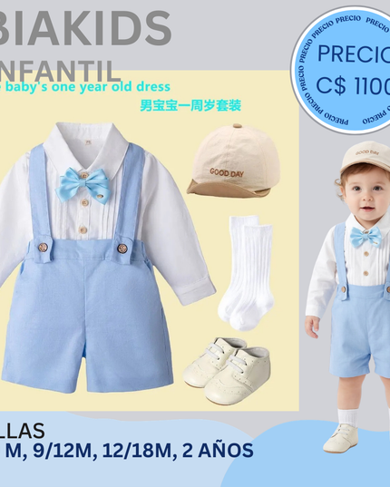 Set formal de lino 6 piezas