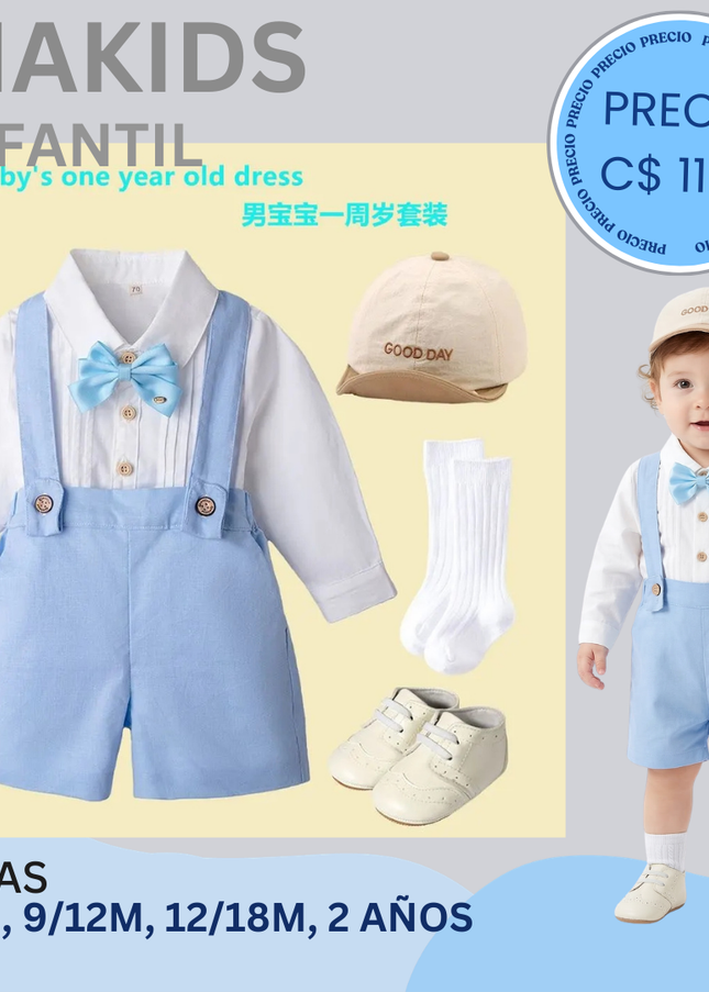 Set formal de lino 6 piezas