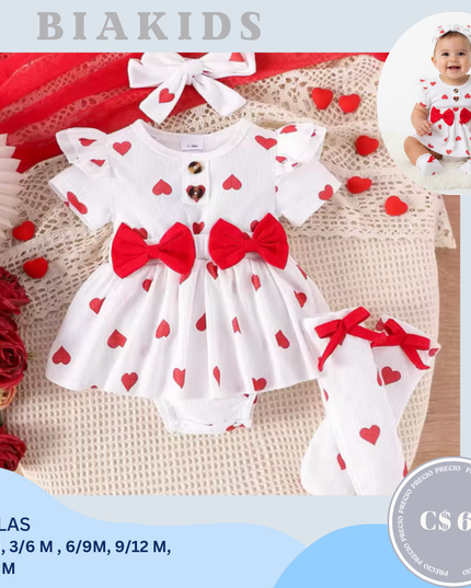 Mameluco de corazones