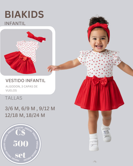 Set Mameluco corazones