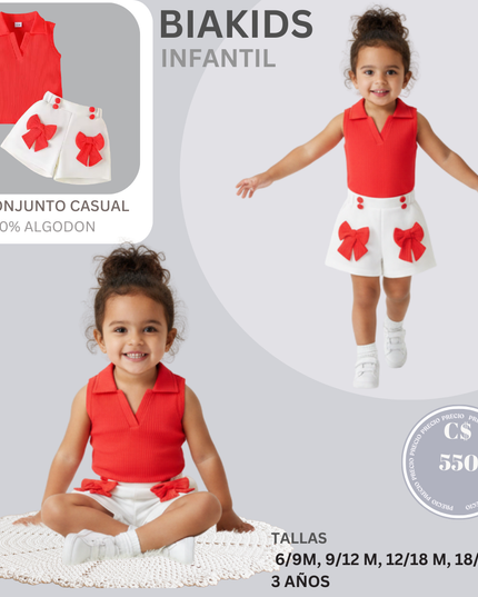 Set Short Falda y camisa
