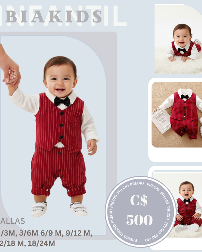 Mameluco Rojo Formal
