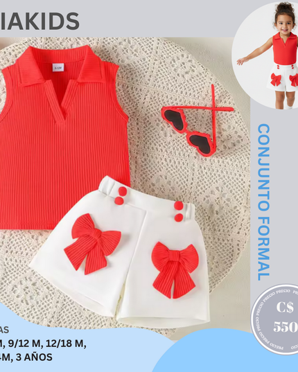 Set Short Falda y camisa