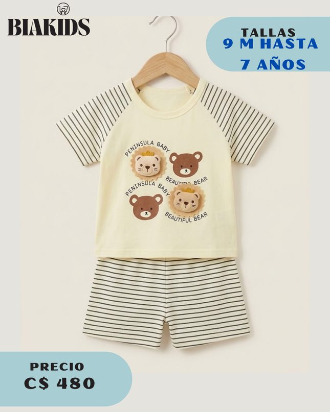 Conjunto Ositos Beige