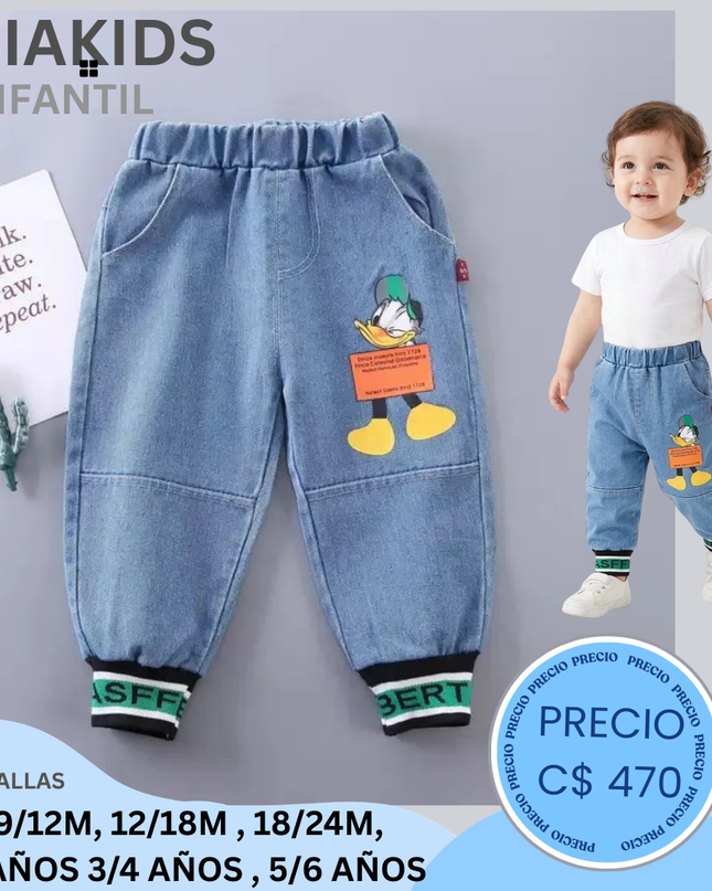 Jogger jeans Pato Donald