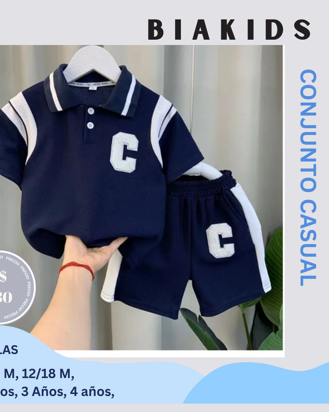 Set de Algodon Camisa short