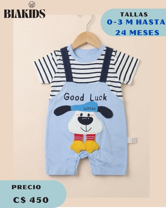 Mameluco Good Luck Azul