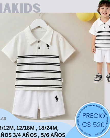 Set Camiseta a raya POLO