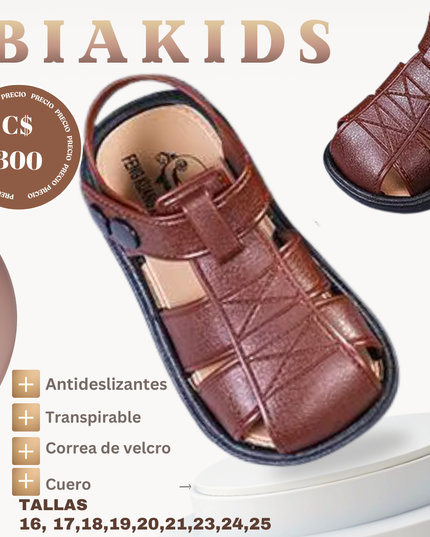 Sandalias de cafe y Negra