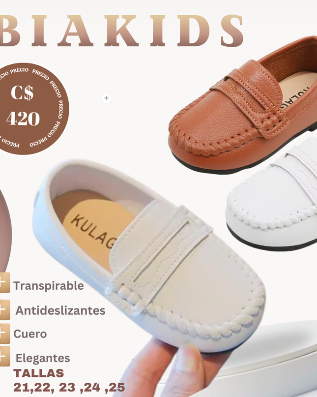Zapatillas de cuero