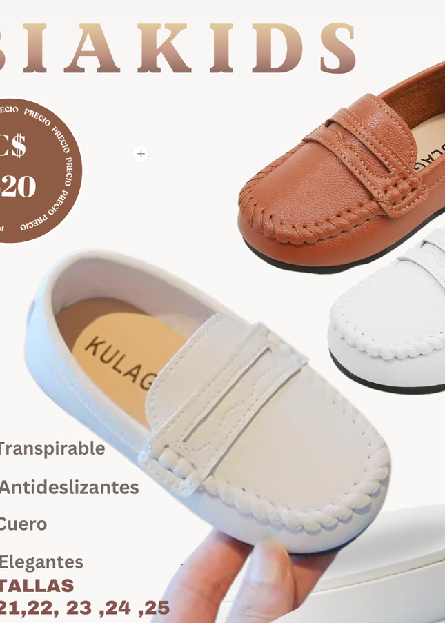 Zapatillas de cuero