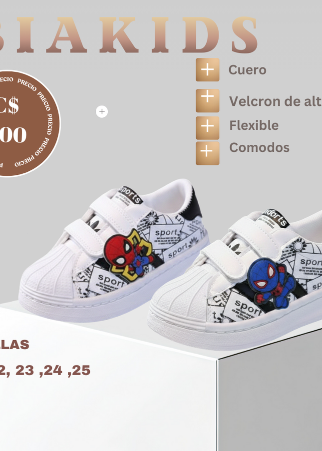 Zapatos deportivos spiderman
