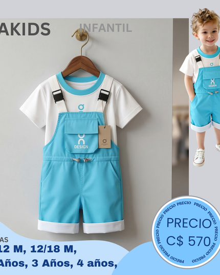 Set de Overall celeste