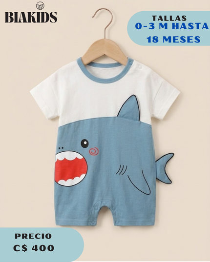 Mameluco Tiburon Azul