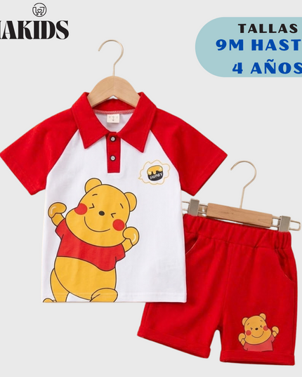 Conjunto Winnie Pooh Rojo