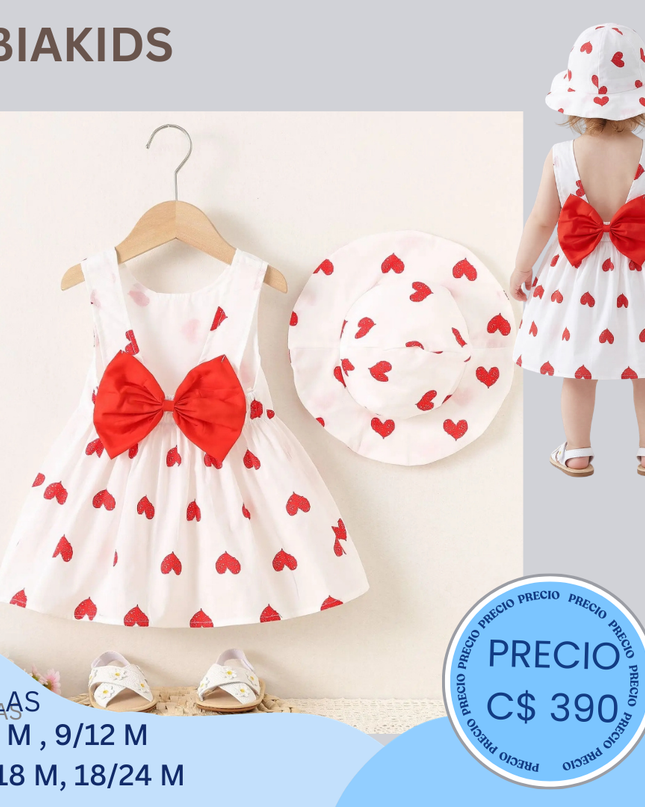 vestido con sombrero