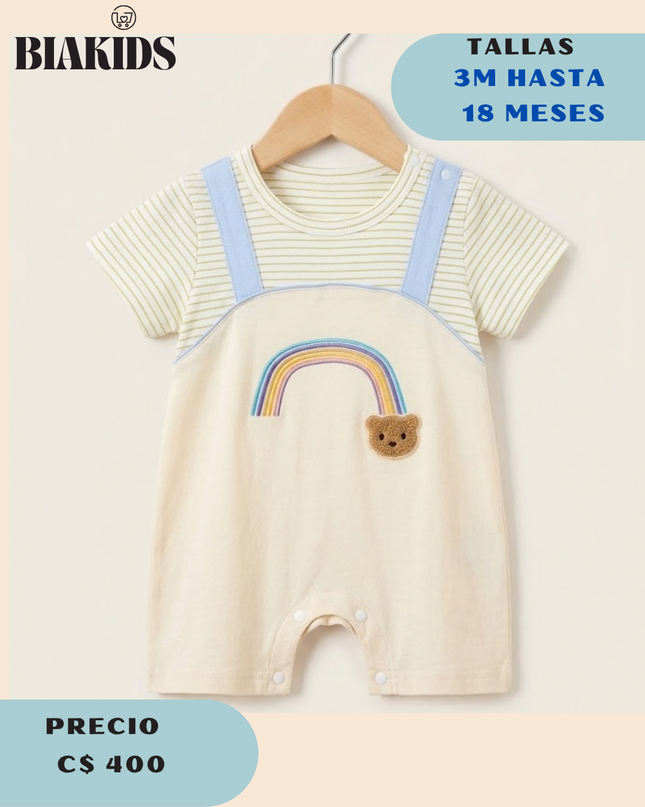 Mameluco Osito Tirantes Beige B