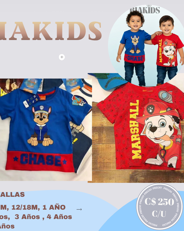camisa Dibujos Animados