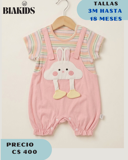 Mameluco Conejo Rosa