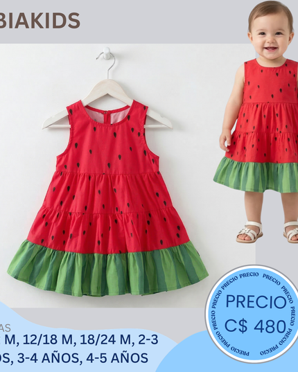 Vestido estilo sandía
