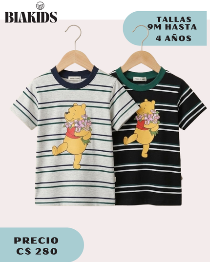 Camiseta Rayas Winnie Pooh