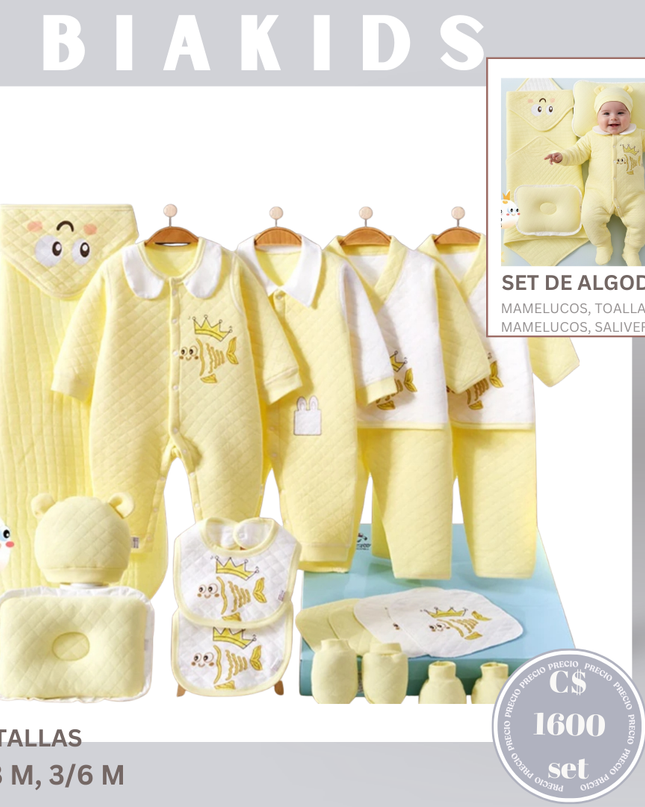 Set de completo  New Born | Amarillo