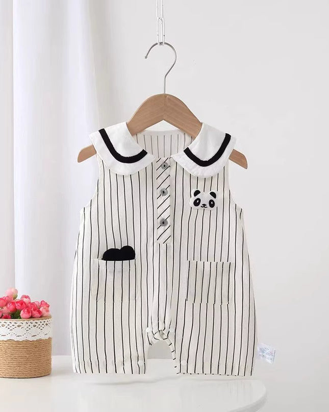 Mameluco Panda Rayas