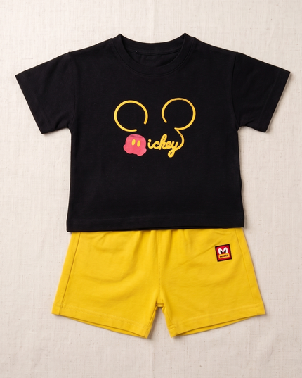 Conjunto Mickey Negro