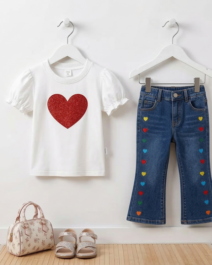 Set jeans corazon