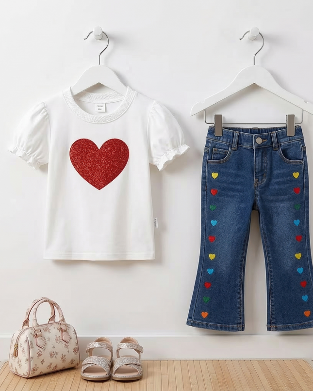 Set jeans corazon