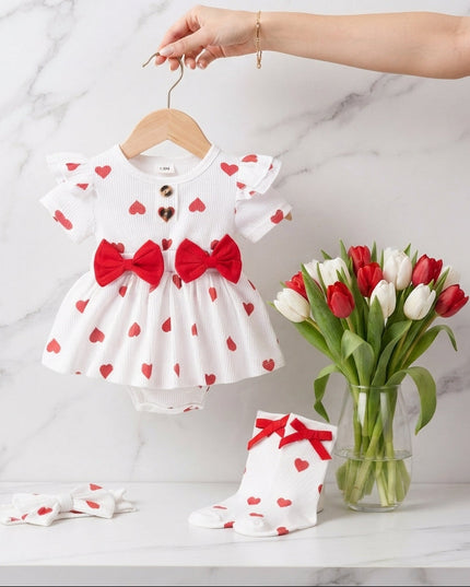 mameluco Corazones Rojo