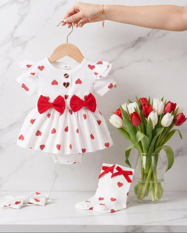 mameluco Corazones Rojo