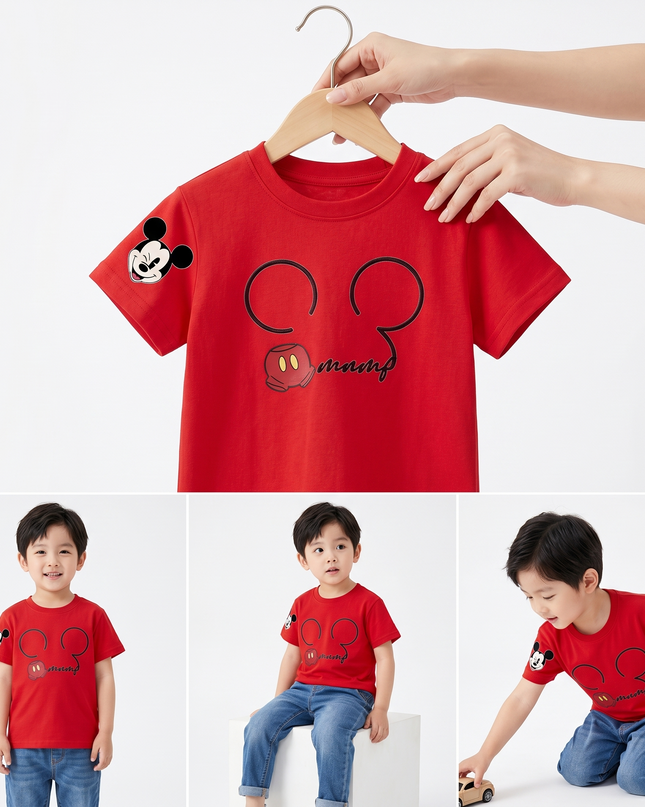 Camiseta Mickey rojo