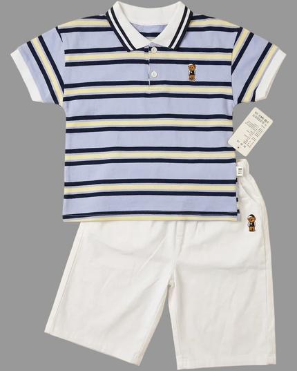 Conjunto Rayas Blanco