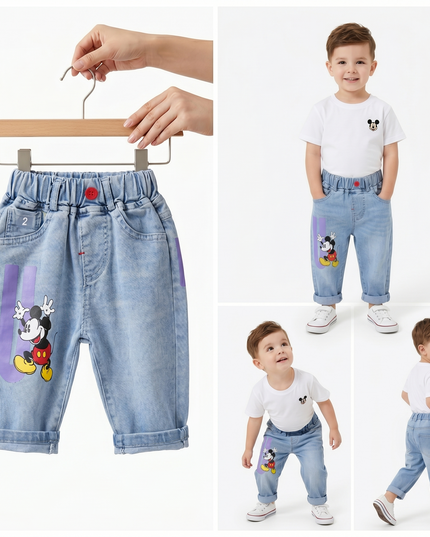 Short Jeans Mickey Mouse
