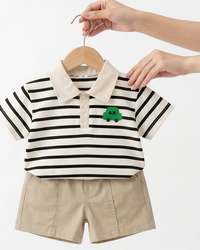 Conjunto 2 pcs tipo polo