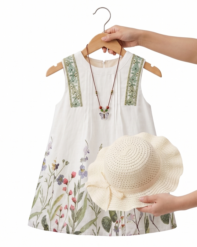 Vestido Floral sombrero