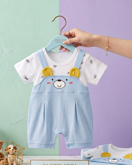 Conjunto Tirantes Osito Azul
