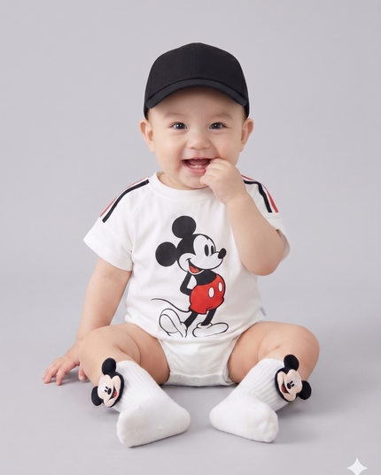 Mameluco Mickey blanco