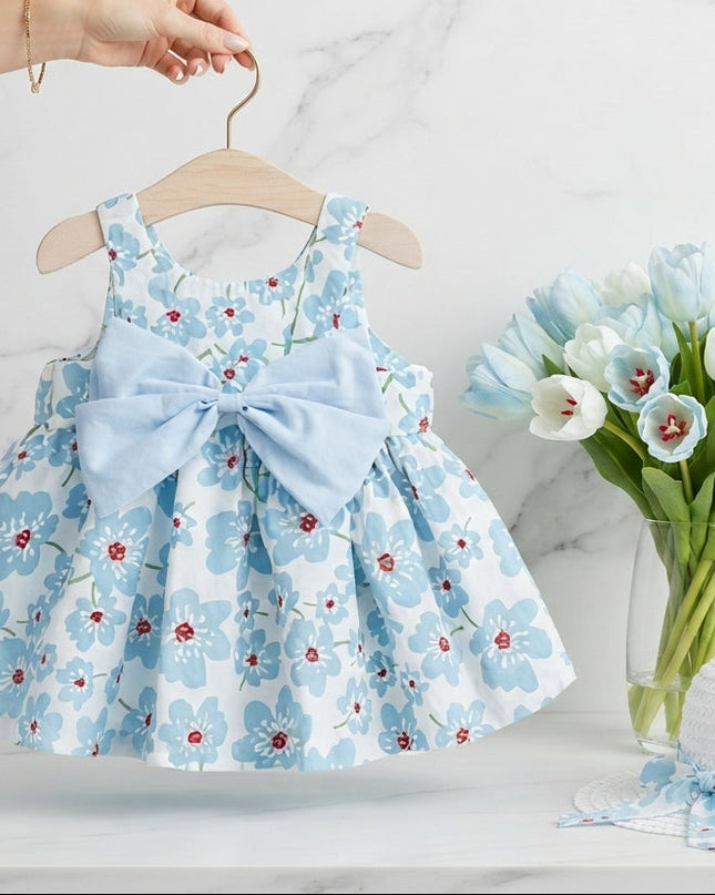 Vestido Flores c/sombrero