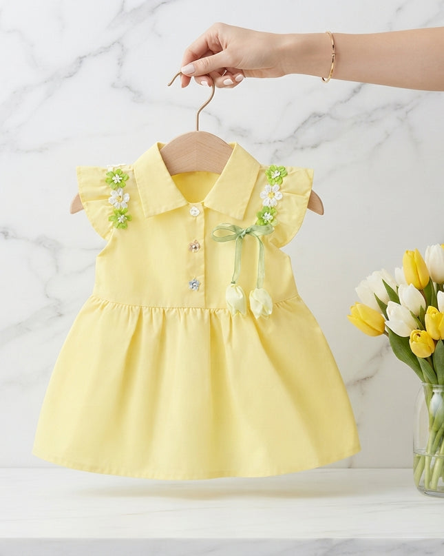 Vestido Amarillo tulipan