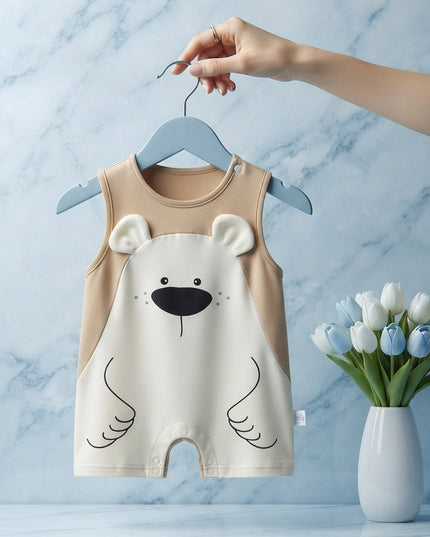 Mameluco Osito Beige Tirantes C