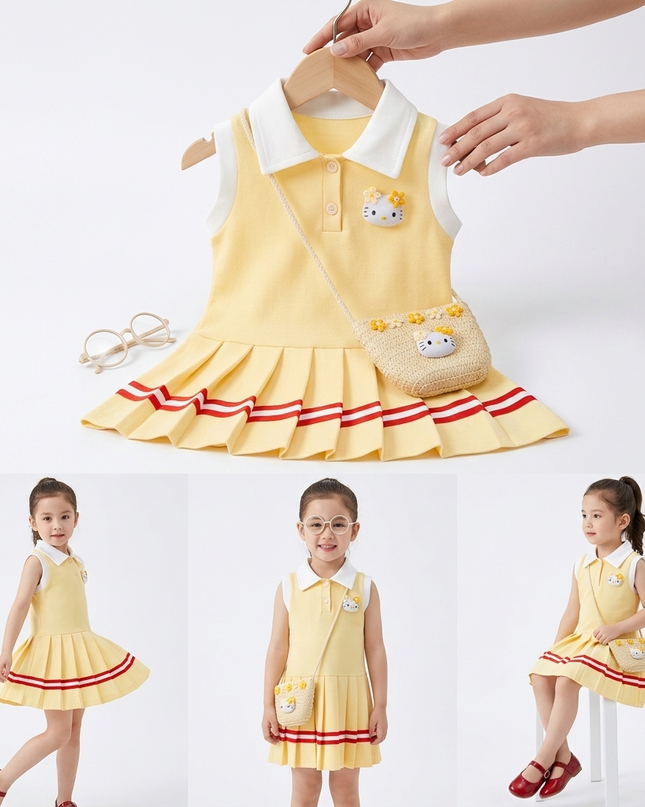 Vestido Hello Kitty amarillo